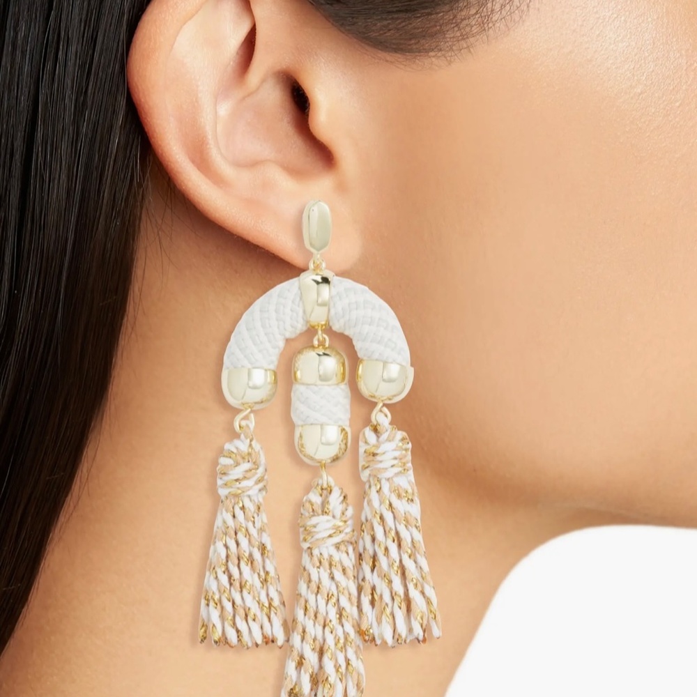 KENDRA SCOTT Masie Statement Tassel Drop Earrings